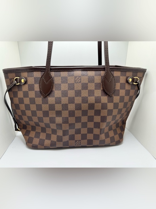 Louis Vuitton Handbags - LOUIS VUITTON Neverfull PM Damier Ebene Tote Bag Red Interior